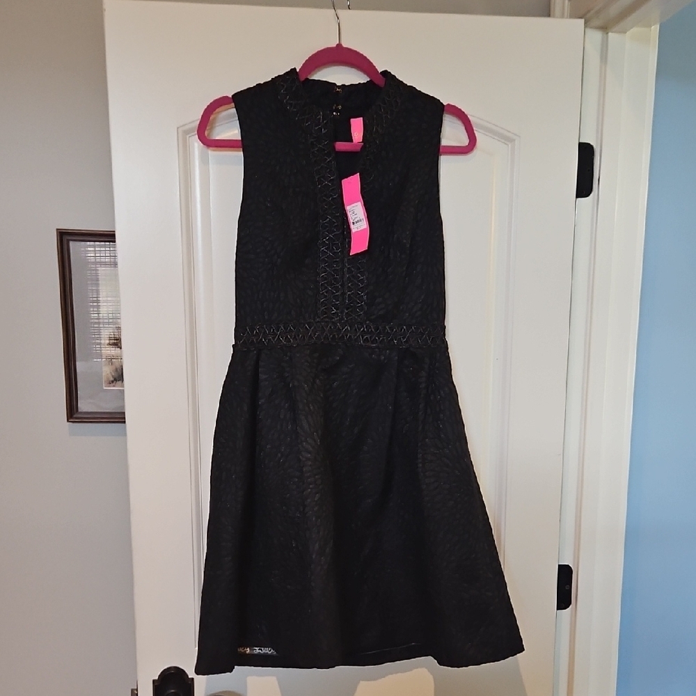 NWT Lilly Pulitzer Onyx Lagoon Jacquard Franci Dress